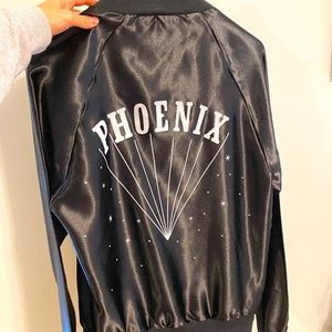 Phoenix Band 'Ti Amo' Satin Black Jacket - Small